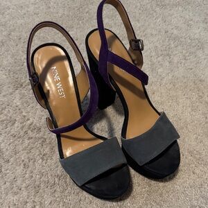 Nine West Carnation Platform Heels
